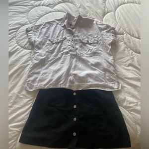 Universal Threads White Button Up Shirt